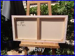 Peinture Frédérique Manley huile sur toile 80 X 40 centimètres