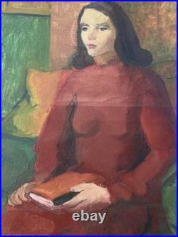 Peinture Huile Sur Toile Fauve Fauvisme Fauviste 1950 Portrait Femme Painting