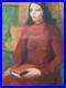 Peinture Huile Sur Toile Fauve Fauvisme Fauviste 1950 Portrait Femme Painting