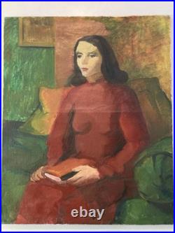 Peinture Huile Sur Toile Fauve Fauvisme Fauviste 1950 Portrait Femme Painting