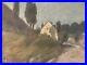 Peinture Huile Sur Toile Maison Paysage Arbre Bretagne 1930 Ancien A Identifier