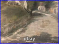 Peinture Huile Sur Toile Maison Paysage Arbre Bretagne 1930 Ancien A Identifier