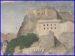 Peinture Huile Sur Toile Montagne Pyrénées Art Atelier Robert Santerne 1950