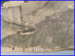 Peinture Huile Sur Toile Montagne Pyrénées Art Atelier Robert Santerne 1950