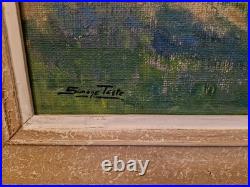 Peinture Huile Sur Toile Paysage Simone Testé