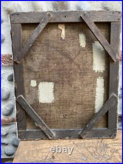 Peinture Huile Sur Toile Signé marguerite jacquelin Portrait mouche curiosité