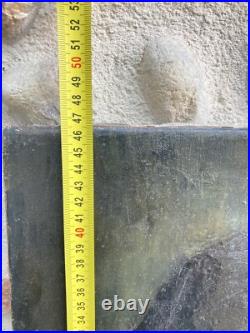 Peinture Huile Sur Toile Signé marguerite jacquelin Portrait mouche curiosité