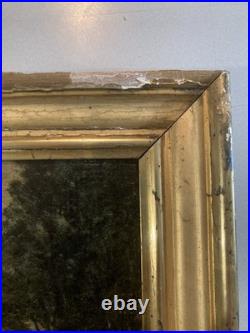 Peinture Huile Toile Painting XIXe Saint Paul Prédication Bible Jesus Painting