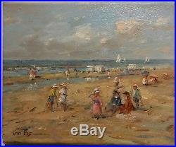 Peinture Jeux de plage Van Eys