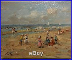 Peinture Jeux de plage Van Eys