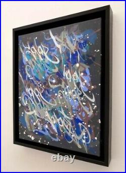 Peinture JonOne 30 Mins Windows Acrylique sur toile signée et encadrée