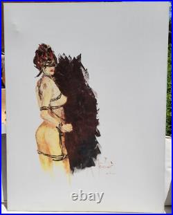 Peinture Les Liens Huile sur toile de Jean-Philippe Ghiglione BondageBDSM