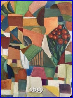 Peinture Moderne Huile Sur Toile Abstrait Hst Abstraction 2000 Painting Cubisme