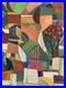 Peinture Moderne Huile Sur Toile Abstrait Hst Abstraction 2000 Painting Cubisme
