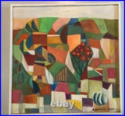 Peinture Moderne Huile Sur Toile Abstrait Hst Abstraction 2000 Painting Cubisme