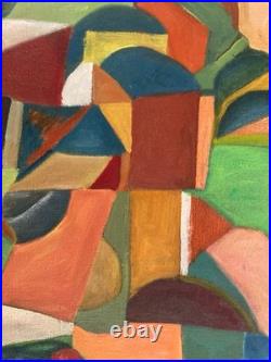 Peinture Moderne Huile Sur Toile Abstrait Hst Abstraction 2000 Painting Cubisme