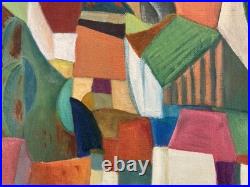 Peinture Moderne Huile Sur Toile Abstrait Hst Abstraction 2000 Painting Cubisme