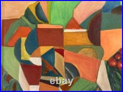 Peinture Moderne Huile Sur Toile Abstrait Hst Abstraction 2000 Painting Cubisme