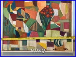 Peinture Moderne Huile Sur Toile Abstrait Hst Abstraction 2000 Painting Cubisme
