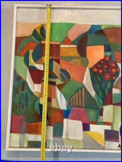 Peinture Moderne Huile Sur Toile Abstrait Hst Abstraction 2000 Painting Cubisme