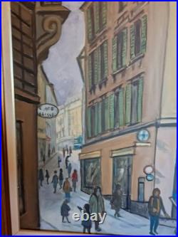 Peinture Moderne Huile Sur Toile Rue De Ville