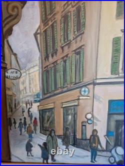 Peinture Moderne Huile Sur Toile Rue De Ville