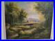 Peinture Paysage Style Flamand Huile sur Toile 50×60 CM Incl