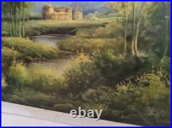 Peinture Paysage Style Flamand Huile sur Toile 50x60 CM Incl