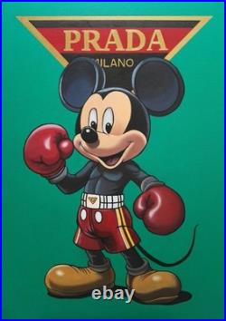 Peinture, Pop art, Mickey Prada huile sur toile, format 50/70 cm