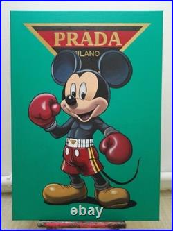 Peinture, Pop art, Mickey Prada huile sur toile, format 50/70 cm