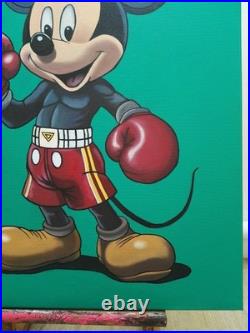 Peinture, Pop art, Mickey Prada huile sur toile, format 50/70 cm