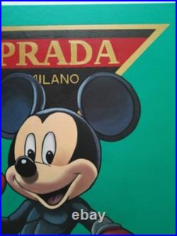 Peinture, Pop art, Mickey Prada huile sur toile, format 50/70 cm