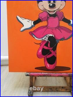 Peinture, Pop art, Minne Hermès huile sur toile, format 50/70 cm
