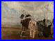 Peinture Portrait Huile Toile Expressionniste 1940 Expressionnisme Painting Art