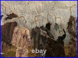 Peinture Portrait Huile Toile Expressionniste 1940 Expressionnisme Painting Art Peinture Portrait Huile Toile Expressionniste 1940 Expressionnisme Painting Art