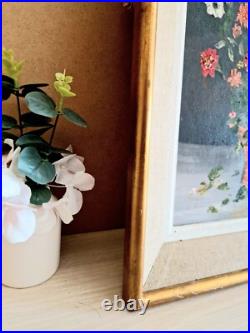 Peinture à l'Huile sur Toile Signée L. Faure Bouquet de Fleur 1965