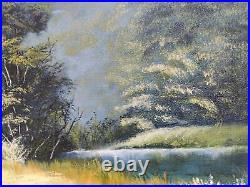 Peinture à l'huile originale forêt paysage Art sur toile arbre peint à la