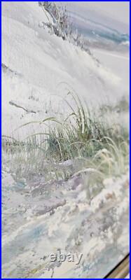 Peinture à l'huile sur toile Edward Runci Plage dunes