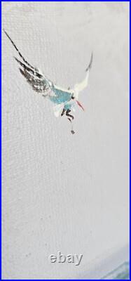 Peinture à l'huile sur toile Edward Runci Plage dunes