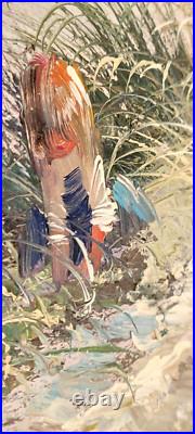 Peinture à l'huile sur toile Edward Runci Plage dunes