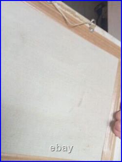 Peinture a l'huile sur toile ancienne 31cm x 26 cm