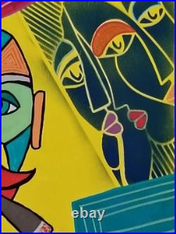 Peinture acrylique sur toile 50x50, Abstrait, contemporain, pop art