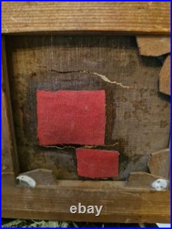 Peinture ancienne, huile Sur Toile, Rue De Village Animée Signée XIX Ème S