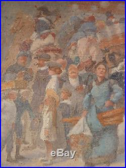 Peinture de Adolphe WILLETTE (1857-1926) pour l'Hotel de Ville de Paris 1909