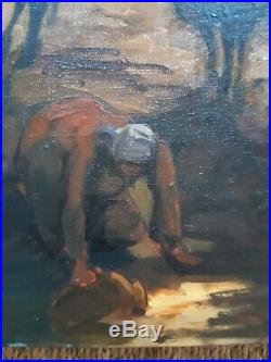 Peinture de Charles GUILLAUD (1925-2014) Huile sur toile Tableau ancien