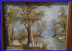 Peinture huile sur toile Signée Irene Cafieri