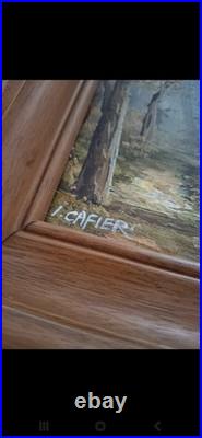 Peinture huile sur toile Signée Irene Cafieri