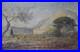 Peinture huile sur toile signé Victor Lainé 1830-1911 Les Routes à Toulon
