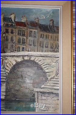 Peinture / huile sur toile vue de Paris signé Kristoff (peintre Russe)