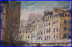 Peinture / huile sur toile vue de Paris signé Kristoff (peintre Russe)
